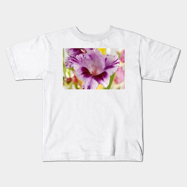 Gladiolus  'Passos' Kids T-Shirt by chrisburrows